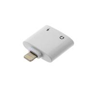 Adaptateur Charge Audio Prise iPhone iPad iPod Prise Jack 3.5mm Femelle Blanc