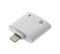 Adaptateur Charge Audio Prise iPhone iPad iPod Prise Jack 3.5mm Femelle Blanc
