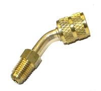 Adaptateur Charge Climatisation pour Mini Split 5/16" pour sae pour robuste | Conversion 5/16" pour vers 1/4" pour sae, compatible R410a, corps en laiton , pointe rotative, pour mini-split