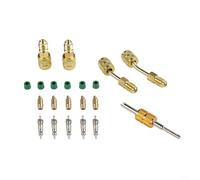 Adaptateur Charge Réfrigérant 45° et Droit pour R410A | Conversion 5/16" vers 1/4", compatible R410A, installation rapide, ports de service accessibles