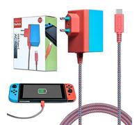 Adaptateur Chargeur de Switch, Chargeur Manette pour NS Switch Lite/Switch OLED/Switch Dock/Switch Pro Support Le Mode TV Charger Rapide Secteur