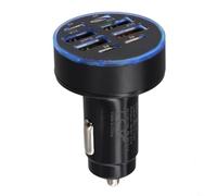 Adaptateur chargeur de voiture 8 ports 100 W avec charge rapide PD et prise en charge QC3 0 avec affichage de la tension réelle pour une charge sûre et efficace