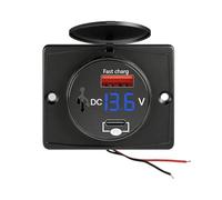 Adaptateur chargeur de voiture - Chargeur de voiture de charge rapide | Accessoire de charge automobile portable sûr pour camion Véhicule RV Berline Yacht Moto Automobile Smartphone Tablets Laptops