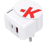 Skross Euro USB Charger AC45PD + USB-C cable Chargeur USB 45 W 1x USB-A, 1x USB-C® Power Delivery blanc intérieure