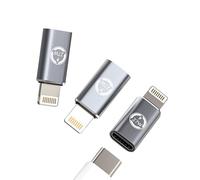 Adaptateur Chargeur USB C vers Lightning 27W (lot de 3)pour Apple pour iPhone 14 13 Pro Max pour iPad Mini SE Convertisseur Câble de Charge Femelle vers Mâle Type C Connecteur Port Android Accessoires