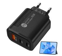 Adaptateur Chargeur USB - Tête de Charge Rapide,Bloc de Chargement de téléphone Type-c QC3.0 2PD 40W, Ignifuge pour Le ménage, la Voiture, Le téléphone Portable, la Banque d'alimentation