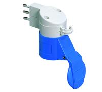 Adaptateur Civil À Industriel IP44 Prise 2P+T 16A 250V Prise 2P+T 16A 230V
