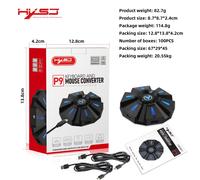 Adaptateur clavier et souris multi-consoles - Compatible PS4/PS5/Xbox/Switch, Plug & Play pour les jeux FPS/de course