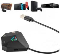 Adaptateur clavier et souris pour Nintendo Switch/PS4/PS3/Xbox One/Xbox 360, adaptateur de commutateur Support Custom Mapping & Réglage de la sensibilité de la souris, clavier filaire et convertisseur
