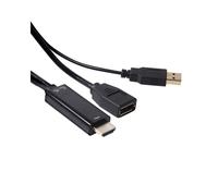 Adaptateur CLUB3D HDMI vers DisplayPort 1.1 Mâle/Femelle, 0.18m, 3840x2160 30Hz, Contacts Or, Transfert 10.2 Gbit/s, Noir, RoHS, FCC, CE EMI