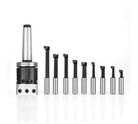 Adaptateur Cm2 Cm3,Accessoire Fraiseuse A Metaux,Fraiseuse A Metaux,Tête Alésage Mt3,Tête D'Alésage Pneumatique À Shars Kit 2 14 Pièces 1 Boîte F112 Ensemble De Tête D'Alésage De 50 Mm Avec Kit De Bar