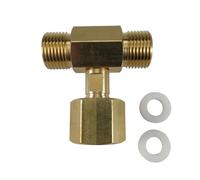 Adaptateur CO2 en laiton à 3 voies pour systèmes d'aquarium et bouteilles Adaptateur rapide pour réservoirs