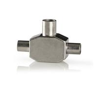 Adaptateur coaxial 2x CEI (Coaxiaux) Mâles - CEI (Coaxial) Femelle