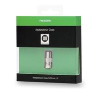 Adaptateur coaxial femelle 9,52mm/fiche SAT mâle D2 Diffusion