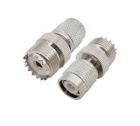 Adaptateur coaxial RF 2 pièces TNC mâle à femelle UHF SO239 SO-239 convertisseur de Test de connecteur Coaxial RF droit