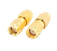 Adaptateur coaxial RF droit 5 pièces SMA mâle/femelle vers RP SMA N BNC UHF PL259 SO239 TNC en cuivre et laiton(SMAJ-RPSMAJ,5PCS)