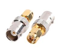 Adaptateur coaxial RF droit 5 pièces SMA mâle/femelle vers RP SMA N BNC UHF PL259 SO239 TNC en cuivre et laiton(SMAJ-BNCK,5PCS)
