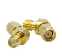 Adaptateur Coaxial SMA RP-SMA RF mâle à femelle, connecteur RPSMA à Angle droit biseauté de 45 à 135 degrés(Type3,3PCS)