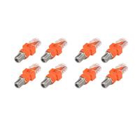 Adaptateur Coaxial Vers Ethernet, Lot de 8 Convertisseurs Coaxial RF F Vers RJ45 Mâle pour Testeur de Ligne