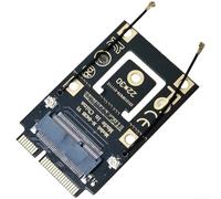 Adaptateur compact M.2 2230 vers Mini pour ordinateur portable | Comprend un câble d'alimentation double de 4e à 1ère génération, s'adapte à différentes spécifications d'antenne sans achats