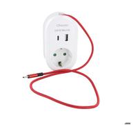 Adaptateur compact Schuko 16A + ports USB-A/C - Chacon