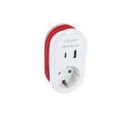 Adaptateur Compact Schuko 16A + Ports USB-A/C - Chacon