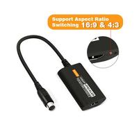 Adaptateur Compatible Hdmi Pour Console De Jeu Sega Saturn 1080p, Convertisseur Hdtv Avec Câble 16/9 4/3, Accessoires De Connexion De Télévision
