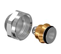Adaptateur compression MLC Uni-C 16-3/4" FT Euro, écrou de jonction et anneau intérieur, laiton, pour connexion Uni Pipe Plus et MLC à collecteur, couleur grise (référence 1058090)