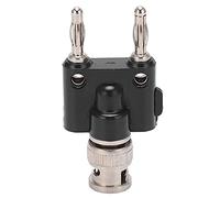 Adaptateur Connecteur BNC Mâle à Double Fiche Bananes, Accessoire Test Oscilloscope U28, Cuivre et ABS - Connexion Fiable, Résistance aux Vibrations, Usage Électrique et