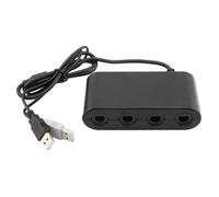 Adaptateur contrôleur GameCube 4 ports - Nintendo - Wii U - Couleur noire - Alimentation USB