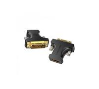 Adaptateur Convention HDMI Femelle vers DVI (24+1) Mâle - Couleur Noir