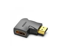 Adaptateur Convention HDMI Mâle vers HDMI Femelle 4K 90º - Couleur Noir