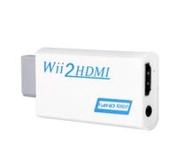 Adaptateur convertisseur ascendant Wii vers HDMI 720p/1080p avec sortie audio/vidéo 3,5 mm