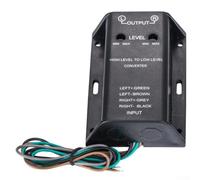 Adaptateur convertisseur audio pour voiture RCA pour sortie haute fréquence à basse fréquence avec sensibilité réglable adapté pour ampli de puissance de voiture et caisson de basses