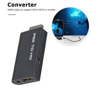 Adaptateur Convertisseur Audio-Vidéo 480i/480p/576i Avec Sortie Audio 3.5mm Pour Ps2, Compatible Hdmi Pour Tous Les Modes D'Affichage Ps2