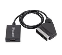 Adaptateur convertisseur Audio vidéo hd1080 p, HDMI vers sortie SCART, pour HDTV DVD, pour Sky Box STB, Plug and Play, câbles cc