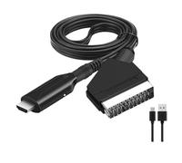Adaptateur Convertisseur Audio Vidéo Péritel Vers HDMI, Cordon De Conversion De Signal 1080P, Entrée Péritel Vers Sortie HDMI, For Écran HD, Décodeur Et Lecteur DVD