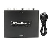 Adaptateur Convertisseur Composant vers HDMI, YPbPr vers HDMI Coverter R L, Prend en Le Convertisseur Audio Vidéo 1080p pour DVD vers Moniteur HDTV