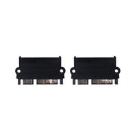 Adaptateur convertisseur d'angle de 180 degrés, 5Gbps SFF 8482 SAS vers SATA, tête Droite, Portable, Durable, Haute qualité for PC(2PCS)