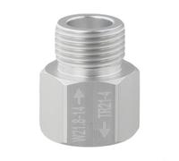 Adaptateur convertisseur de cylindre de soude en alliage d'aluminium pour raccord de brassage fileté TR21-4 à W21.8-14 - Adaptateur de ligne de gaz usiné pour