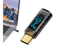 Adaptateur Convertisseur De Type C - Testeur D'extension PD 240 W, Compteur De Charge | Prise En Charge Ethernet Gigabit, Port Femelle USB 3.0, Adaptateur Réseau Sans Pilote, Parfait Pour Les Ordinate