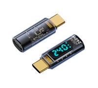 Adaptateur Convertisseur De Type C - Testeur D'extension PD 240 W, Compteur De Charge | Prise En Charge Ethernet Gigabit, Port Femelle USB 3.0, Adaptateur Réseau Sans Pilote, Parfait Pour Les Ordinate