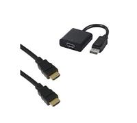Adaptateur convertisseur Display port vers HDMI + Câble HDMI 1 mètre -