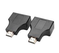 Adaptateur convertisseur double RJ45 Cat 5/6 UTP LAN Ethernet 1080P, 2 pièces, convertisseur d'extension compatible HDMI pour HDTV HDPC PS3 STB