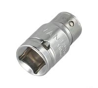 Adaptateur convertisseur douille vers porte-embout hexagonal en acier au chrome vanadium pour outils à cliquet, offrant un couple fort et une longue durée de vie (1/2 x 10 mm)