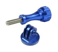 Adaptateur/convertisseur en Aluminium CNC Compatible avec DJI OSMO, doté d'une vis moletée, for trépied/monopod.(Blue Color)