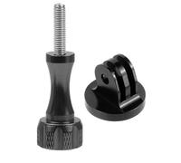 Adaptateur/convertisseur en Aluminium CNC Compatible avec DJI OSMO, doté d'une vis moletée, for trépied/monopod.(Black Color)