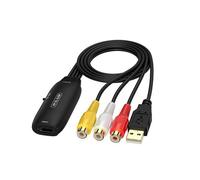 Adaptateur Convertisseur HDMI vers AV - Câble Adaptateur Vidéo Composite RCA Femelle
