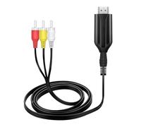 Adaptateur Convertisseur HDMI vers, Interface Multimédia HD 4K 30 Hz vers Adaptateur AV/CVBS, Câble HDMI vers pour Téléviseurs Plus Anciens, Boîtier TV, DVD, etc.