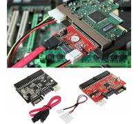 Adaptateur convertisseur IDE vers SATA 2 en 1 | Plug & Play bidirectionnel | Compatible avec disque dur ATA 100/133, lecteurs CD/DVD | Comprend un câble SATA et un connecteur d'alimentation